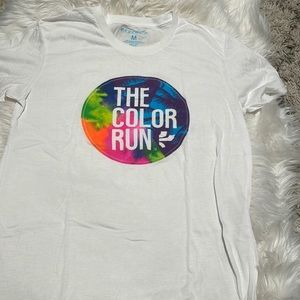 THE COLOR RUN WHITE T SHIRT SZ M NeW